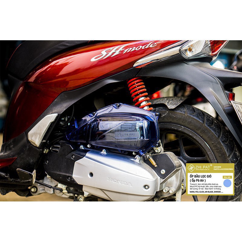 ỐP PÔ E TRONG SUỐT CHÍNH HÃNG ZHIPAT CHO XE VARIO, CLICK, SH MODE, PCX 2017, AB 2016-2022