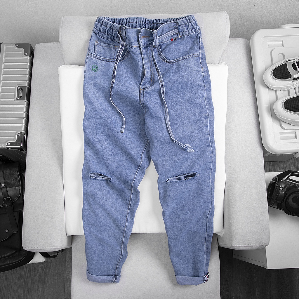 Quần Baggy Nam Nữ Unisex AROTI Rách Gối Chất Vải Dày Dặn Đẹp Cao Cấp Dáng Suông Rộng Thể Thao Trẻ Trung  J604-X