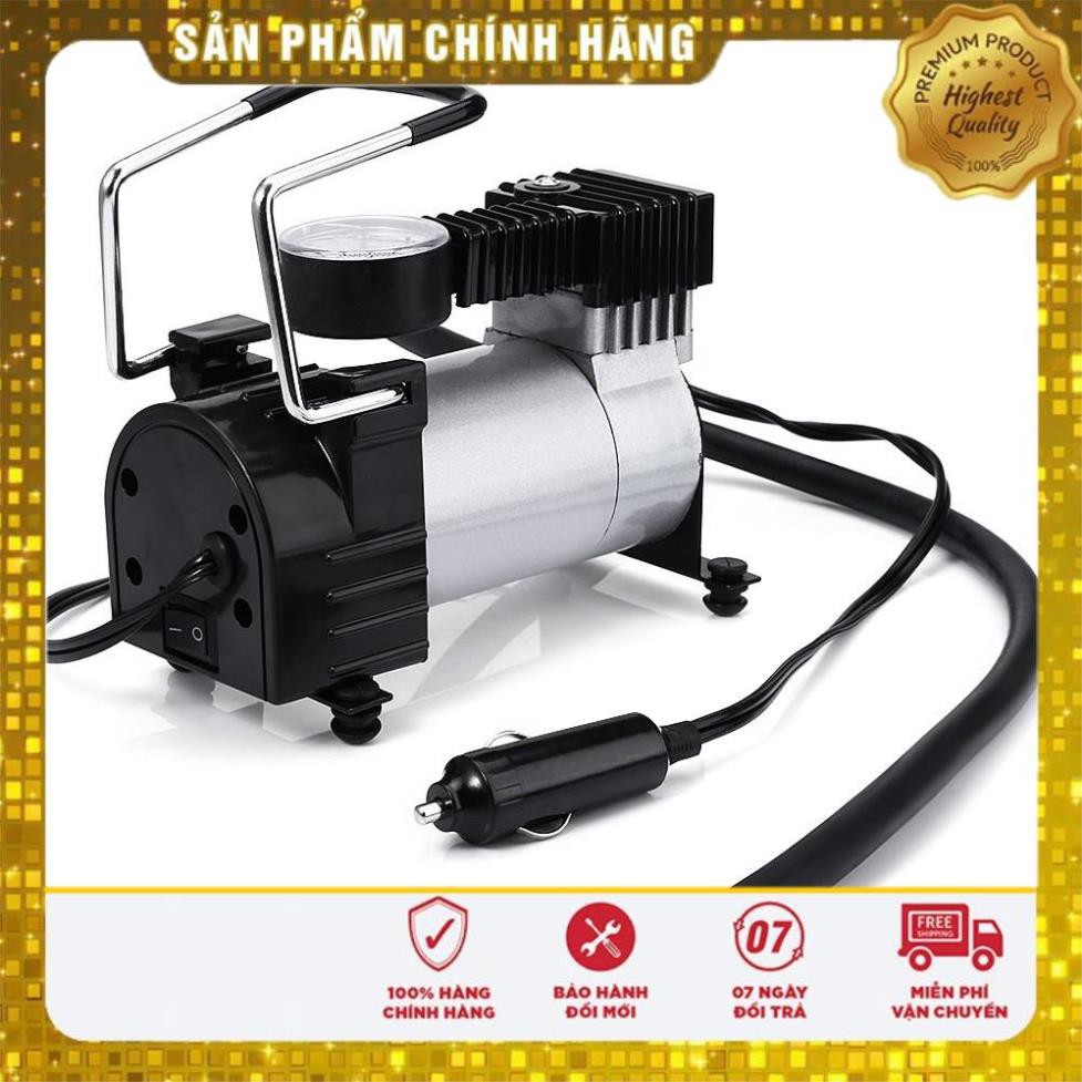 [Freeship] Bơm hơi xe máy mini - Bơm xe máy đạp chân loại tốt -Bảo hành 24 tháng