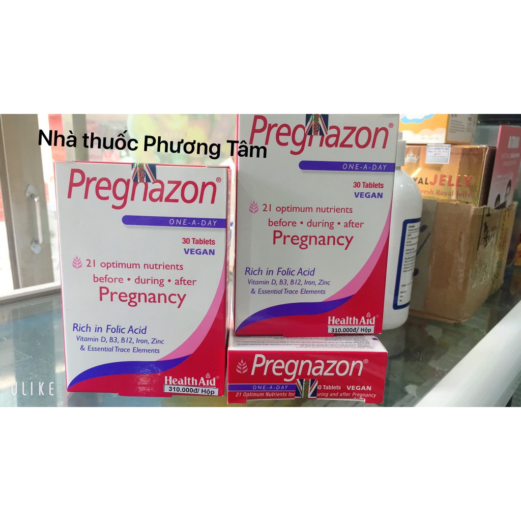 PREGNAZON - Viên uống bổ tổng hợp dành cho bà bầu