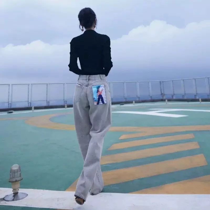 Áo kiểu ZHELIHANGFEI dệt kim tay dài cổ chữ V ôm dáng vừa vặn thời trang dành cho nữ