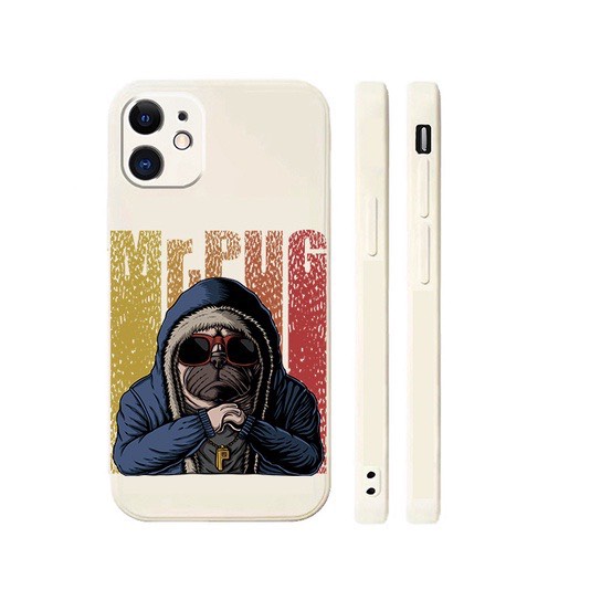 Ốp Lưng Iphone Cạnh Vuông, Bảo Vệ Camera Hình Pitbull ip 7Plus,8Plus,x,xs,xsmax,11,11promax,12,12promax,13,13promax
