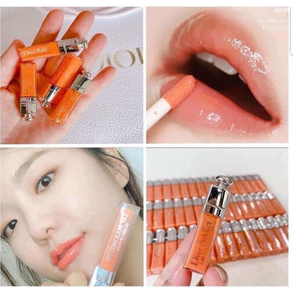 Son dưỡng Dior Addict Lip Maximzer Collagen Activ Mini 2ml Auth Đỏ Cam Hồng