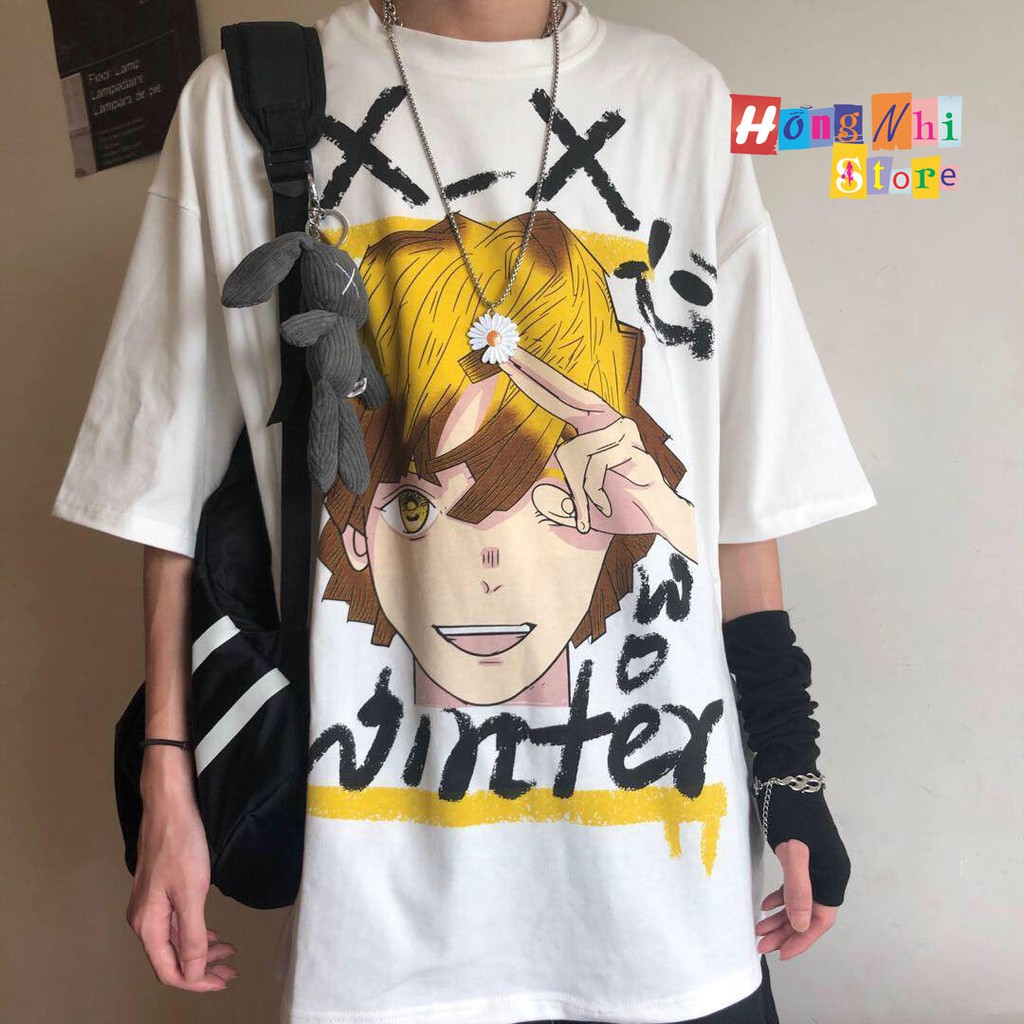 Áo Thun Tay Lỡ In Hình Chàng Trai Tóc Vàng 3D Dáng Rộng Oversize Ulzzang Unisex - MM