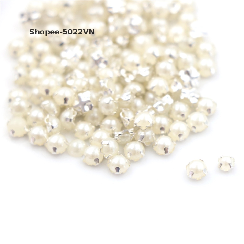 Set 100 Nút Ngọc Trai Mini 3 / 4MM 5022VN Làm Đồ Thủ Công Đa Ứng Dụng