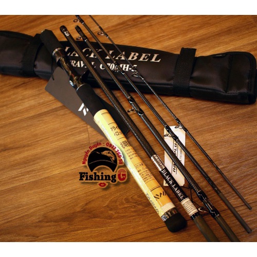 Cần câu 5 khúc du lịch máy ngang Daiwa BLACK LABEL C70MH-5