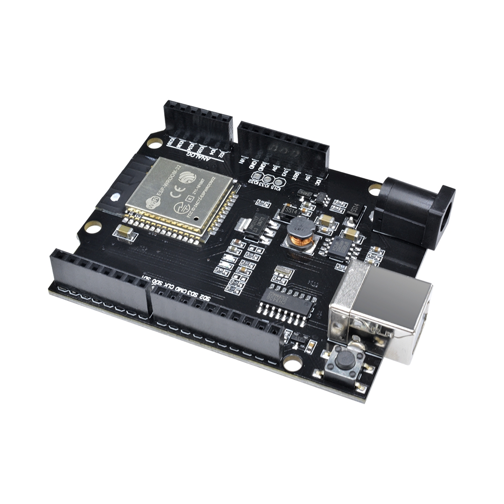 【READY STOCK】Arduino UNO D1 R32 ESP32 Mô-đun WiFi & Bluetooth 4MB Flash Board CH340 Mô-đun USB loại B