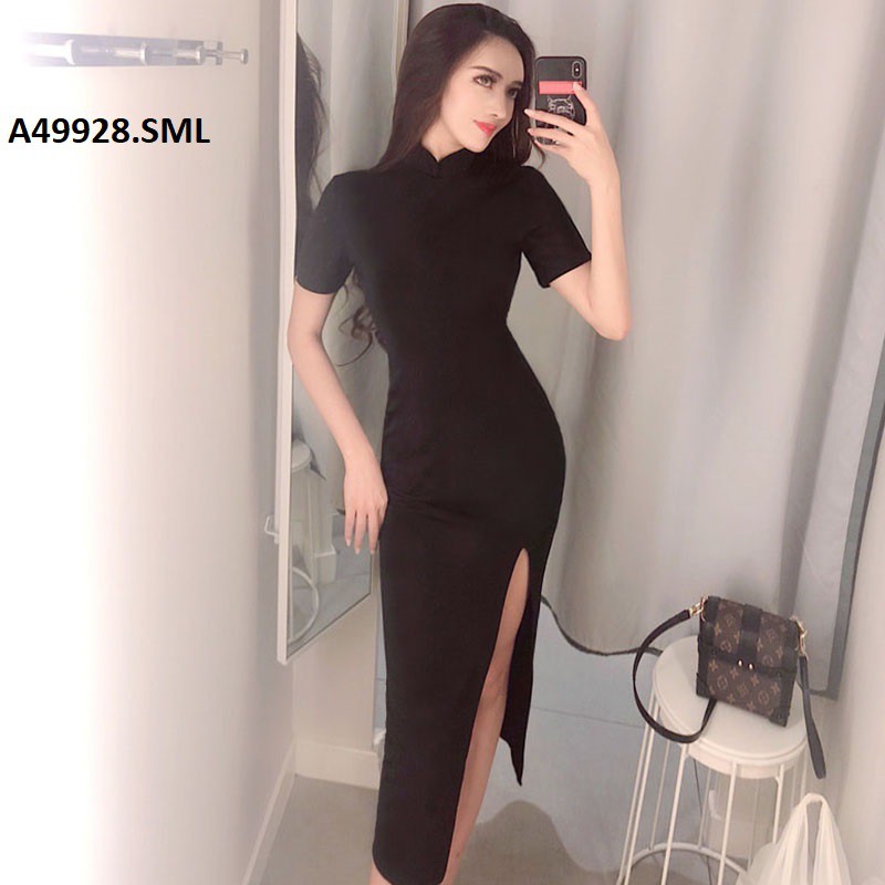 VÁY NỮ BODY DÁNG DÀI XẺ TÀ QUYẾN RŨ