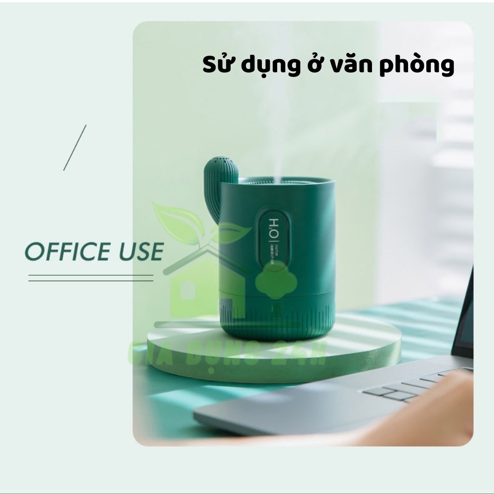 Máy Phun Sương Tạo Ẩm Không Khí Cao Cấp Hình Cây Xương Rồng – Máy Tạo Độ Ẩm Phun Tinh Dầu, Dung Tích 3L BH 12 Tháng