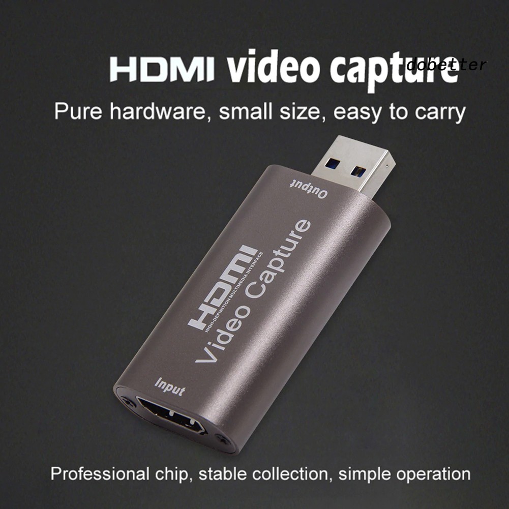 DOH_HDMI to USB 3.0 Audio Video Capture Card Game Recording Box Transcribe Tools