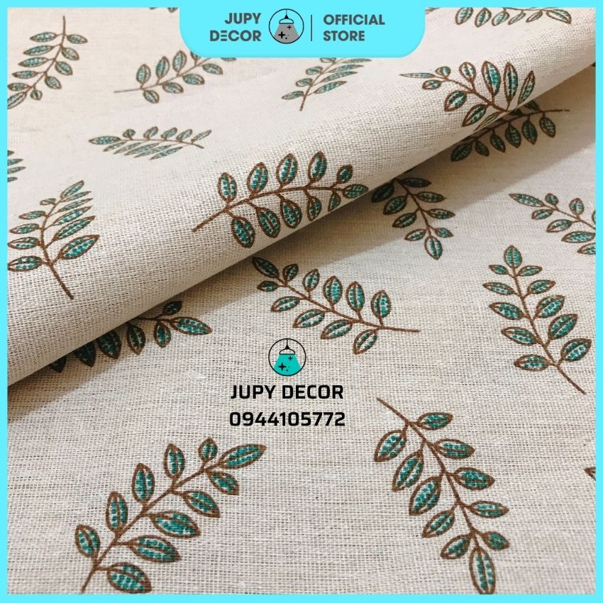 Vải canvas vintage làm phông nền chụp ảnh decor bàn làm việc, làm đồ handmade, may rèm cửa, túi xách