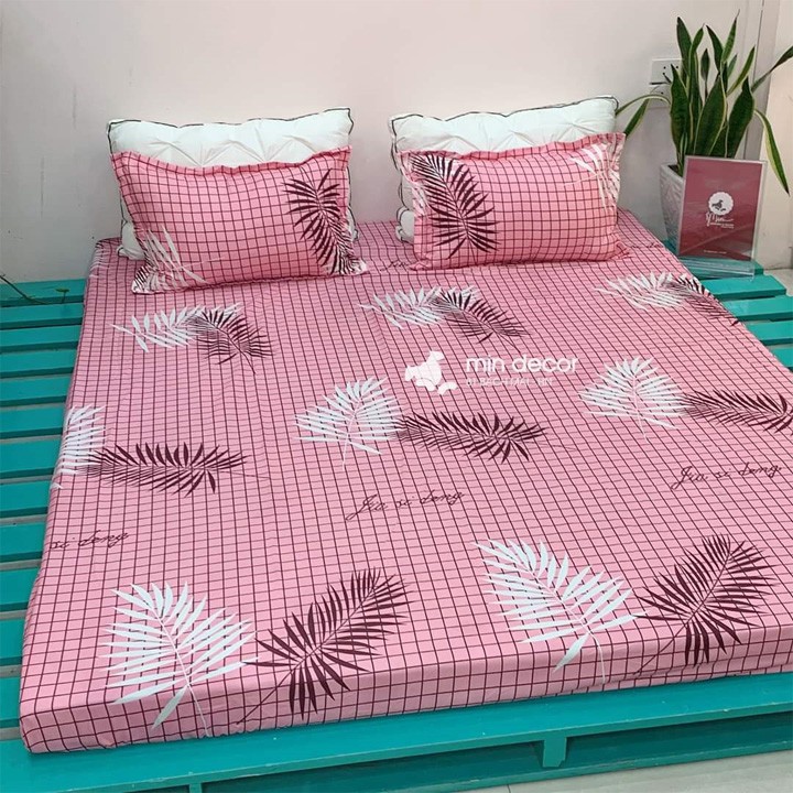 (GIÁ HỦY DIỆT) Sét 3 món Ga chun và 2 Vỏ Gối Nằm Mẫu CHUỘT HAPPY (Được chọn thêm mẫu)