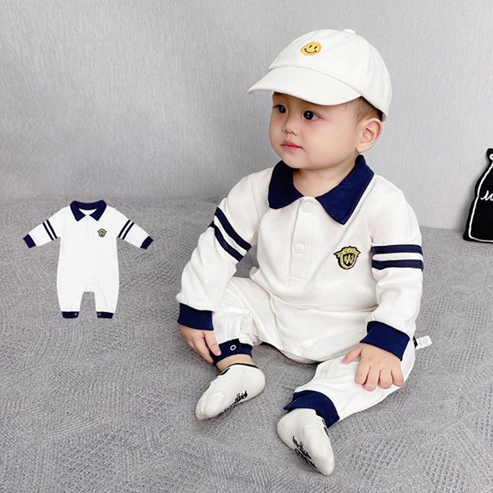 Bộ body dài tay cho bé trai bé Gái Habi Fashion Từ 0-24 Tháng Tuổi quần áo trẻ em sơ sinh vải cotton mềm mại BD032
