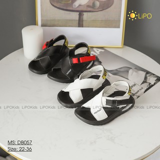 Sandal cho bé quai da dán chéo,chất mềm,êm chân- DB057