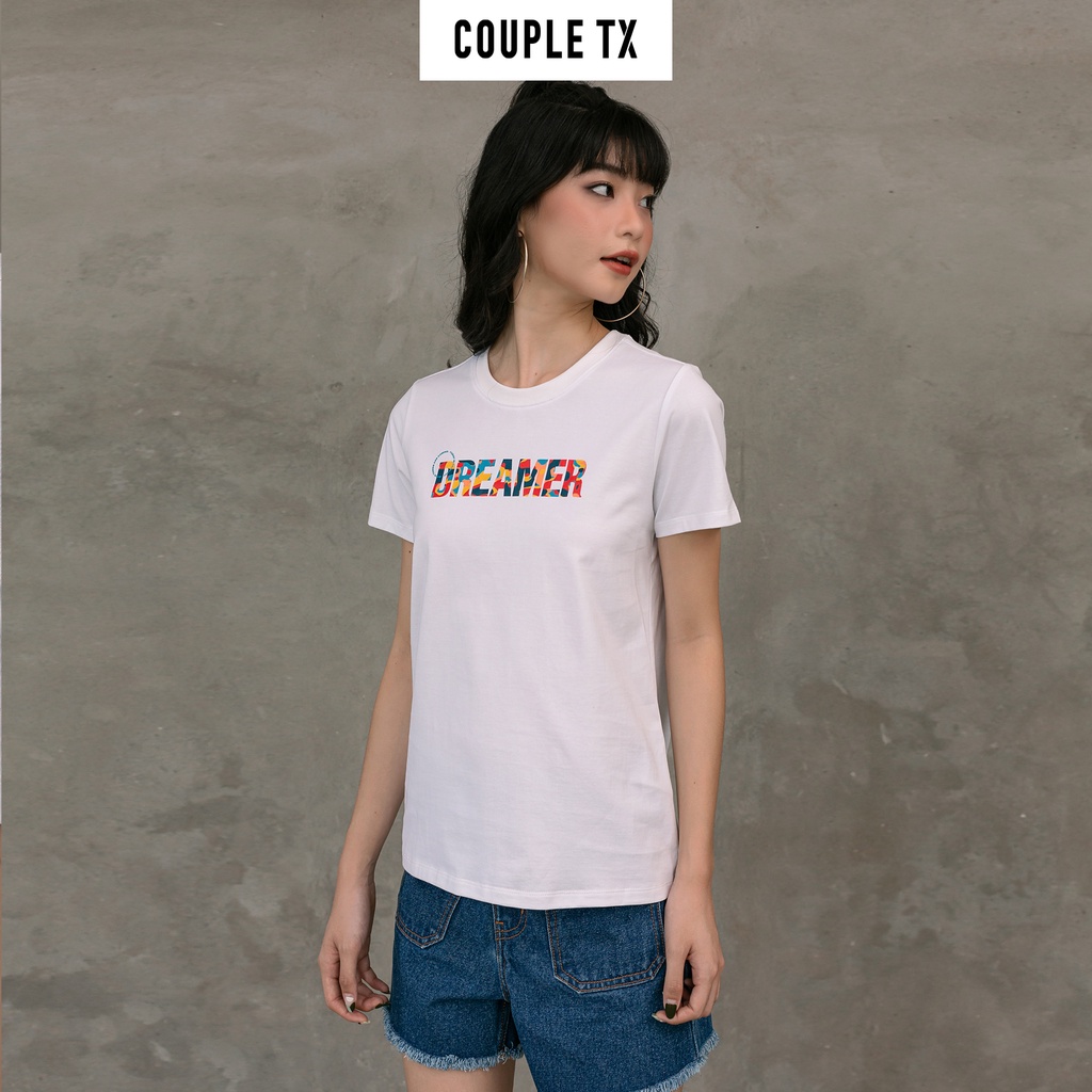 Áo Thun Nam Nữ In Typo Dreamer Art Couple TX TS 152