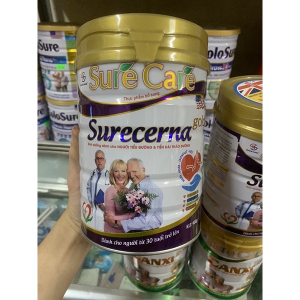 Sữa Bột Tiểu Đường Surecerna Gold Và Canxi Gold 900g