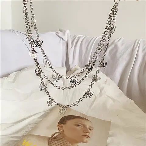 Dây Xích Đeo Thắt Lưng Phụ Kiện Quần Phong Cách punk Hiphop Với Váy Đồng Phục Kẻ Sọc JK