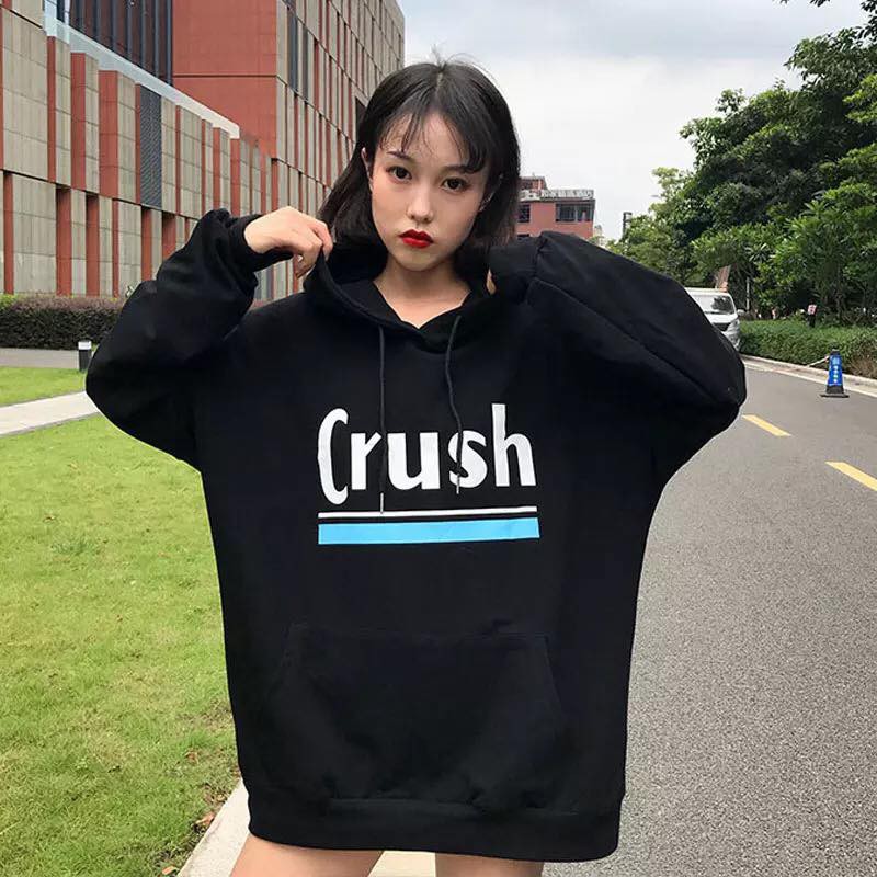 ÁO HOODIE NỈ OVERSIZE CRUSH