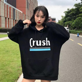 ÁO HOODIE NỈ OVERSIZE CRUSH