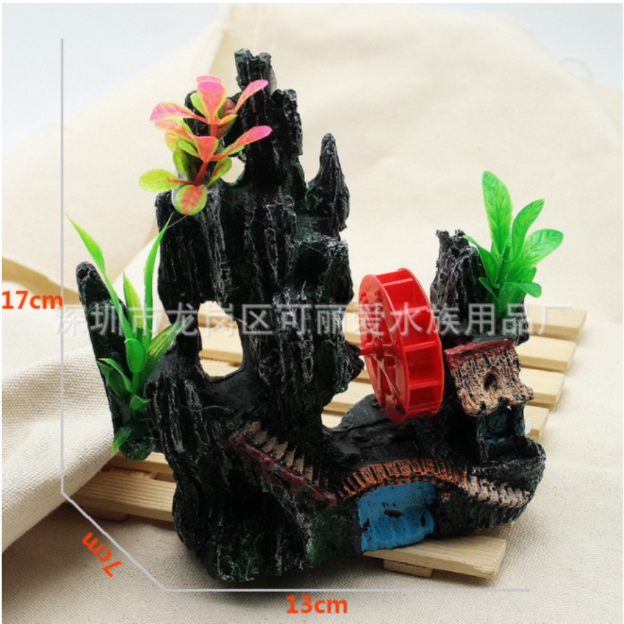 Phụ Kiện Trang Trí Bể Cá, Mô Hình Trang Trí Hòn Non Bộ Núi Đá Hang Động Dùng Để Trang Trí Bể Cá, Bể Rùa, Bể Thủy Sinh