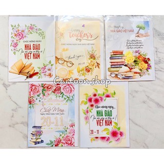 Combo 5 thiệp nhà giáo Việt Nam 20/11