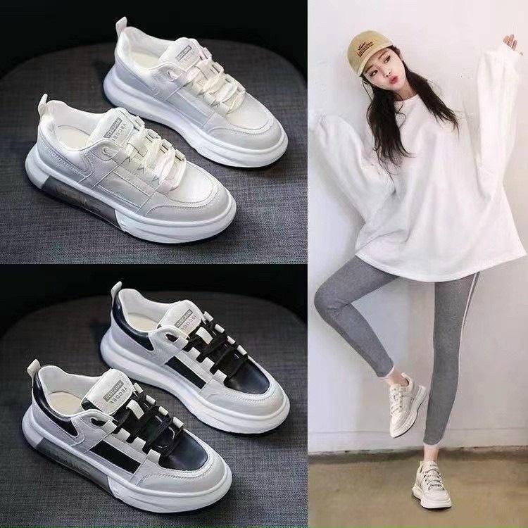 Giày sneaker Unisex kiểu dáng thể thao đế độn 3,5cm Giay Giay06