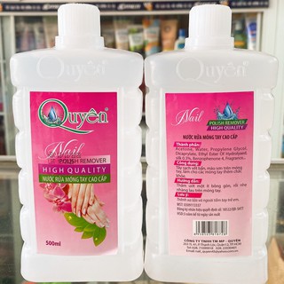 Nước rửa sơn móng Quyên lọ 500ml(aceton)