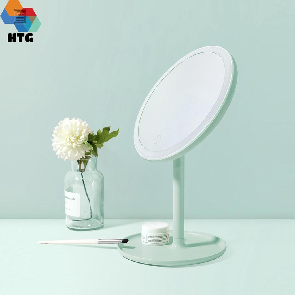 Gương Trang Điểm đèn LED Xiaomi Doco HD 4K bảo vệ mắt, độ mờ vô hạn, không dây, lưu trữ thông minh, hàng chính hãng