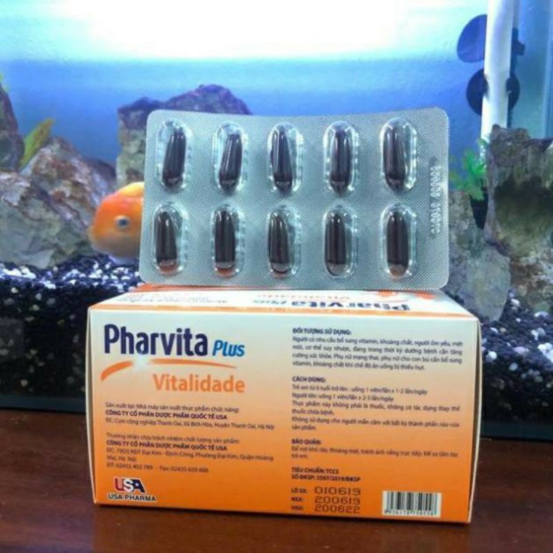Pharvita plus bổ sung viatamin và dưỡng chất hộp 60v | Thế Giới Skin Care