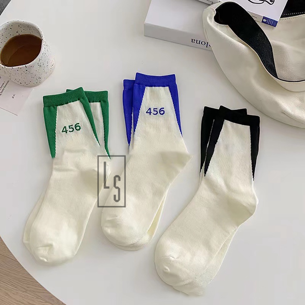 Vớ Cao Cổ 456 Phối Màu - Tất Cao Cổ Số 456