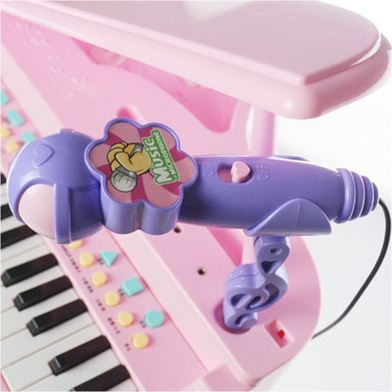 ✶Đàn organ điện tử trẻ em sạc 37 phím dành cho người lớn mới bắt đầu học cô bé giới thiệu đồ chơi piano âm nhạc 1-8 tuổi