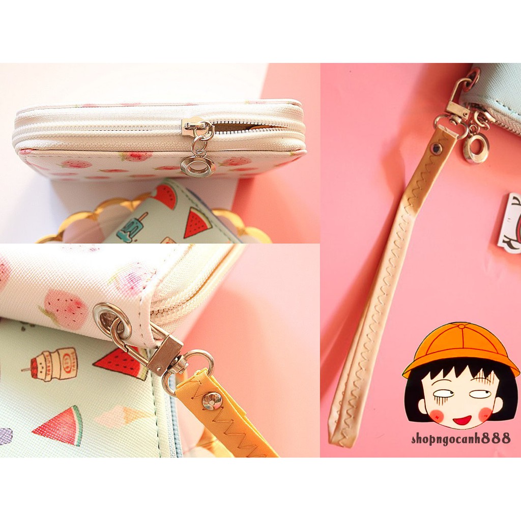 [16 Mẫu Siêu Xinh] Bóp Ví Ngắn Nữ Cầm Tay Size Lỡ Họa Tiết Hoạt Hình Xinh Xắn Chống Xước Quăng Quật Thoải Mái! | BigBuy360 - bigbuy360.vn