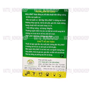 2 gói thuốc chuột cốm Killrat (50g/gói)