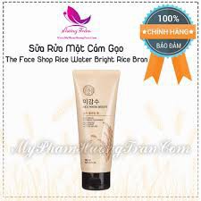 Sữa Rửa Mặt Rice Water Bright / 𝘍𝘳𝘦𝘦𝘴𝘩𝘪𝘱 / Sữa Rửa Mặt Trắng Da The Face Shop Rice Water Bright Cleansing Foam 100+150ml