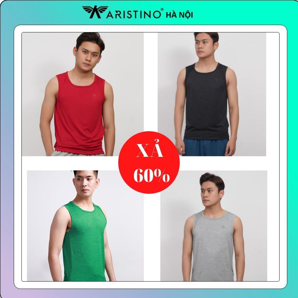 Áo ba lỗ nam ARISTINO ATT011S8- ATT012S8 có 4 MÀU- S-M (50-65 KG)