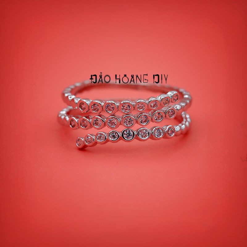 Nhẫn bạc nữ xi PVN945