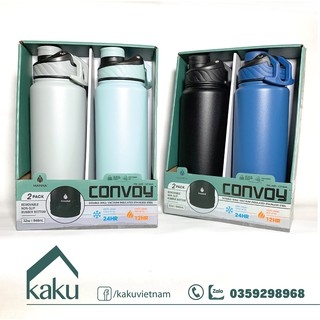 Bình giữ nhiệt Manna Convoy 946ml - hàng Mỹ (Set 2 bình)