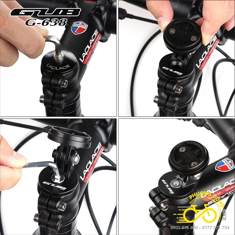 Nắp đế GUB G-638 bắt cho các đồng hồ xe đạp Cateye, Garmin