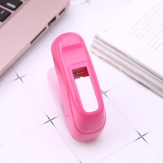 De No for Staples Nail Free Stapler Mini Paper Book Binding Stapling Machine Staple