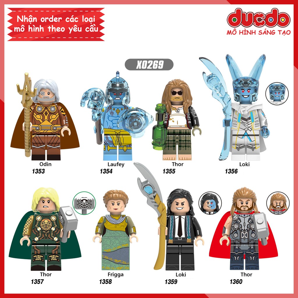 Minifigures các nhân vật trong End Game - Đồ chơi Lắp ghép Xếp hình Mini Iron Man Mô hình XINH X0269