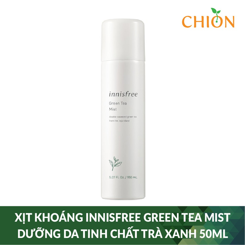 Xịt Khoáng Innisfree Green Tea Mist Dưỡng Da Và Chống Lão Hóa Tinh Chất Trà Xanh 50ml - Hàn Quốc Chính Hãng