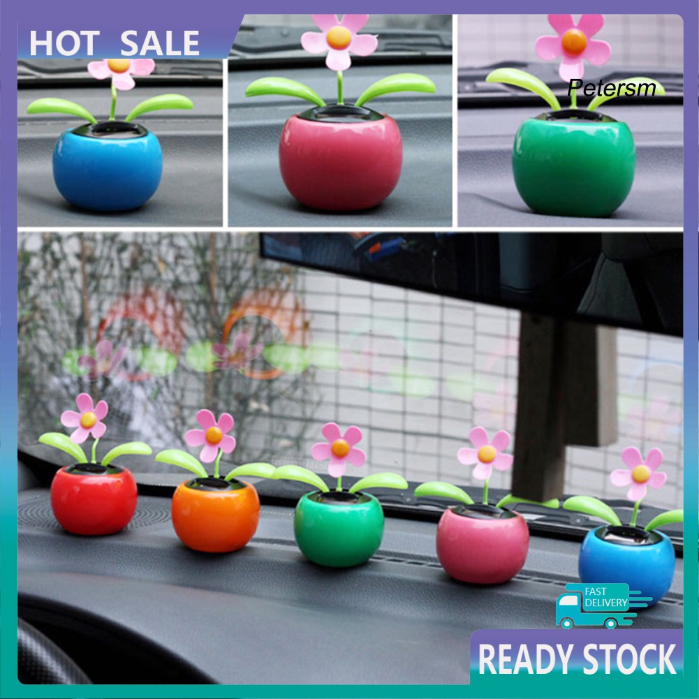 Đồ Chơi Hoa Trong Chậu Nhảy Múa Chạy Bằng Năng Lượng Mặt Trời Trang Trí Cho Xe Hơi