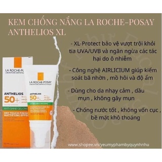 ( Mẫu Mới ) KEM CHỐNG NẮNG La.roch.epo.say Vạch Xanh