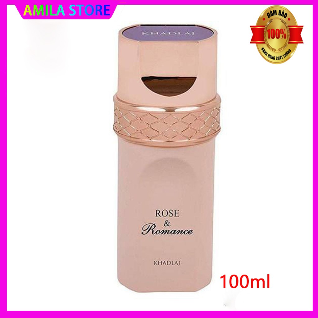 Nước Hoa Nội Địa Dubai ROSE & ROMANCE 100ml Cao Cấp, Thơm Lâu Sang Trọng Quý Phái Dành Cho Phái Nữ