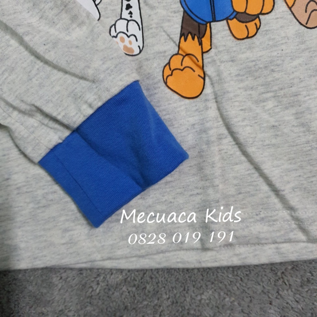 Áo cotton dài tay thu đông nhiều mẫu người nhện, batman, cá mập, ... xuất dư cho bé trai