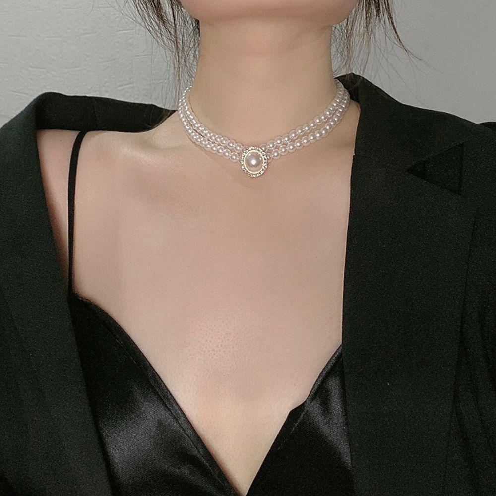 QQMALL Vòng cổ Hợp Kim Phong Cách Baroque Thời Trang Cho Nữ