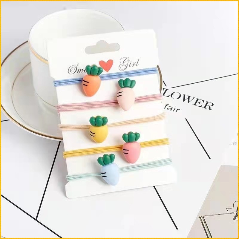 Dây Buộc Tóc Cao Su Cỡ Nhỏ Phong Cách Hàn Quốc Đơn Giản Cho Nữ