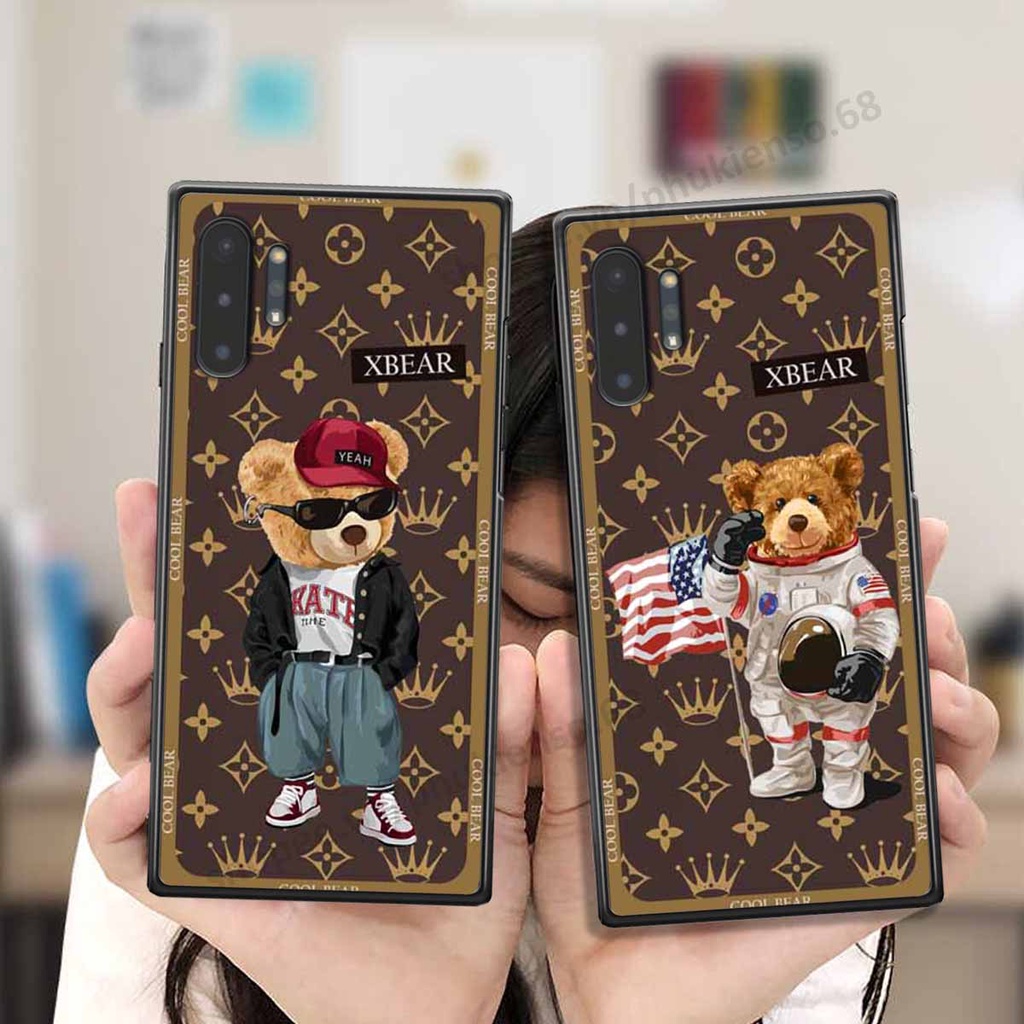 Ốp lưng điện thoại Samsung Note 10 / Note 10 Plus / Note 10+ in hình gấu bear, kaws, doremon thời trang, ốp lưng cao cấp