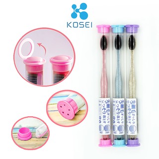 [SALE OFF] 01 Bàn Chải Đánh Răng Bột Rơm Cước Than Tre PurePlus dạng ống treo tiện lợi