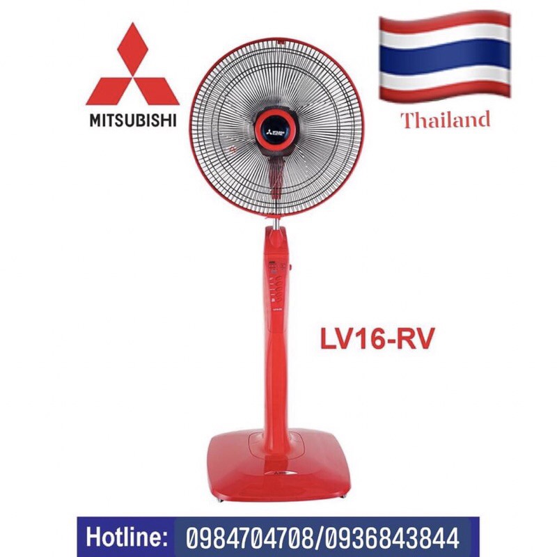 Quạt cây Mitsubishi LV16-RV ( màu xám nhạt , xám đậm ) Thái Lan ( npp điện cơ Hải Phòng pp toàn miền Bắc)